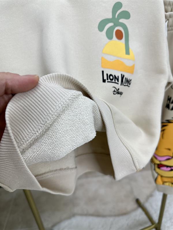 Erkek Çocuk 3 İplik Krem Lion King Takım