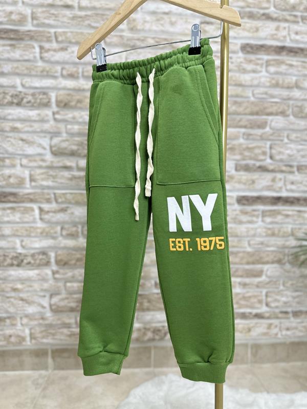 Erkek Çocuk 3 İplik Ny Yağ Yeşili Takım