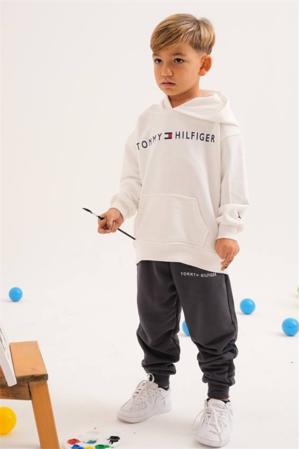 Erkek Çocuk 3 İplik Siyah Beyaz Takım