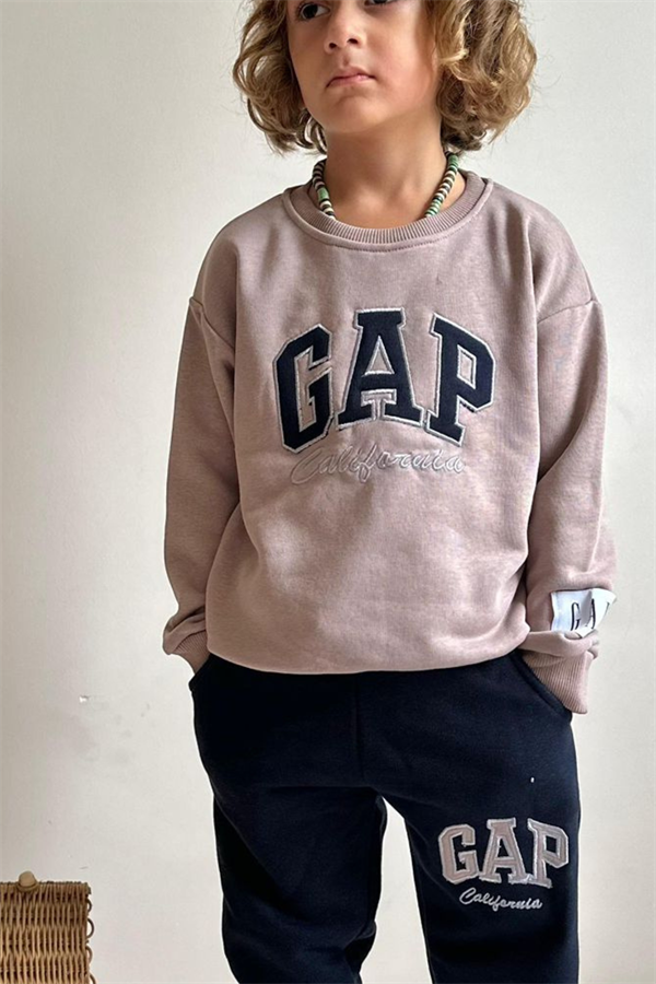 Erkek Çocuk 3 İplik Vizon Laci Gap Takım