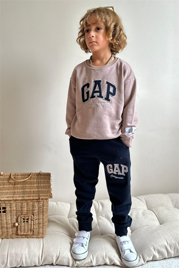 Erkek Çocuk 3 İplik Vizon Laci Gap Takım