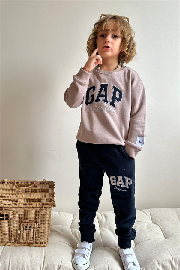 Erkek Çocuk 3 İplik Vizon Laci Gap Takım