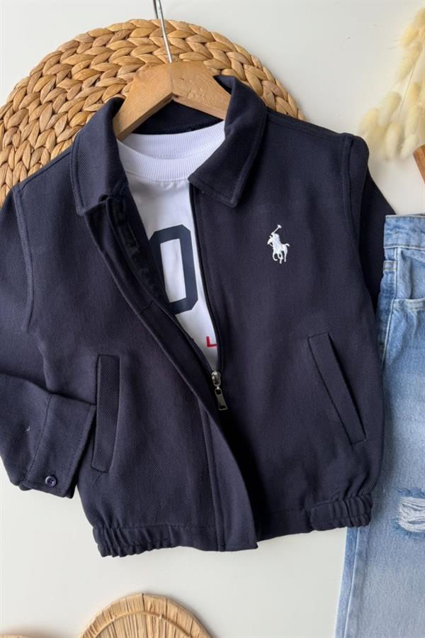 Erkek Çocuk 3 Parça Tshirt Ceket Jean Laci Takım