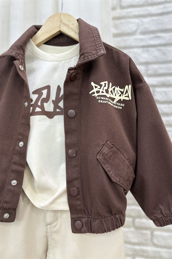 Erkek Çocuk 3lü Tshirt Dahil Bomber Ceket Takım