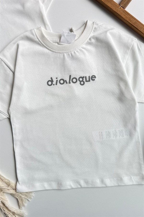 Erkek Çocuk 3lü Tshirt Dahil Cepli Gri Takım