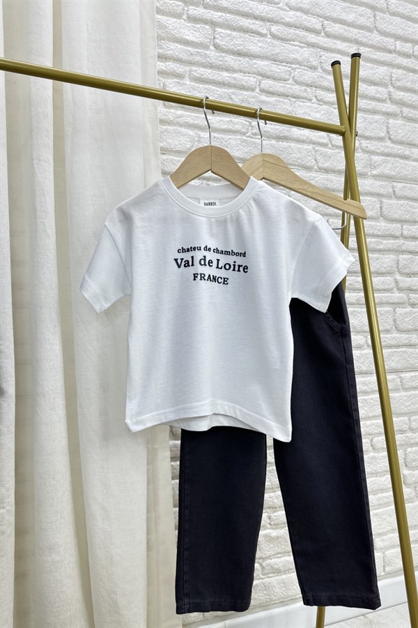 Erkek Çocuk 3lü Tshirt Dahil Palmiye Antrasit  Takım