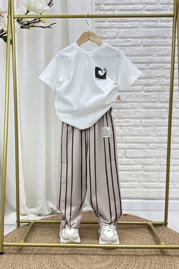 Erkek Çocuk Chasing Tshirtlü İkili Takım