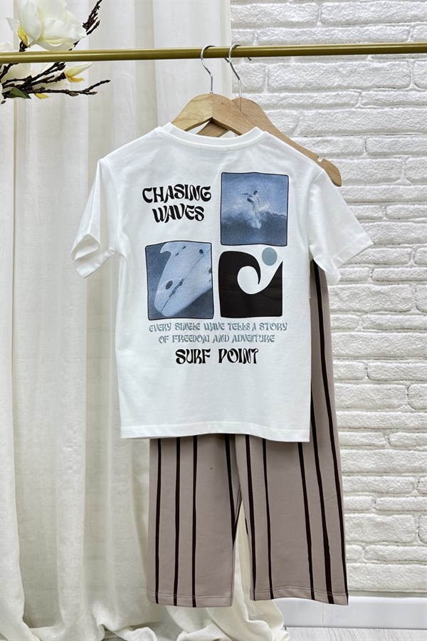 Erkek Çocuk Chasing Tshirtlü İkili Takım