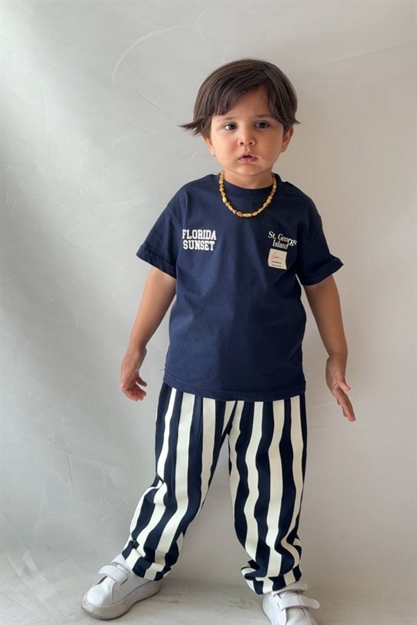 Erkek Çocuk Çizgili Florida Takım