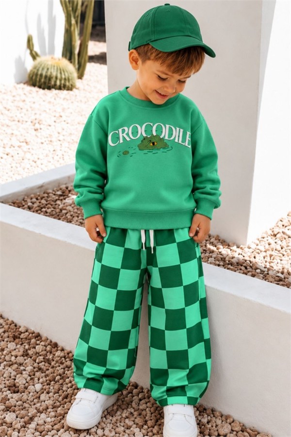 Erkek Çocuk Crocodile 3 İplik Takım
