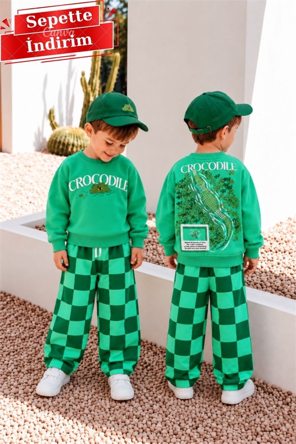 Erkek Çocuk Crocodile 3 İplik Takım