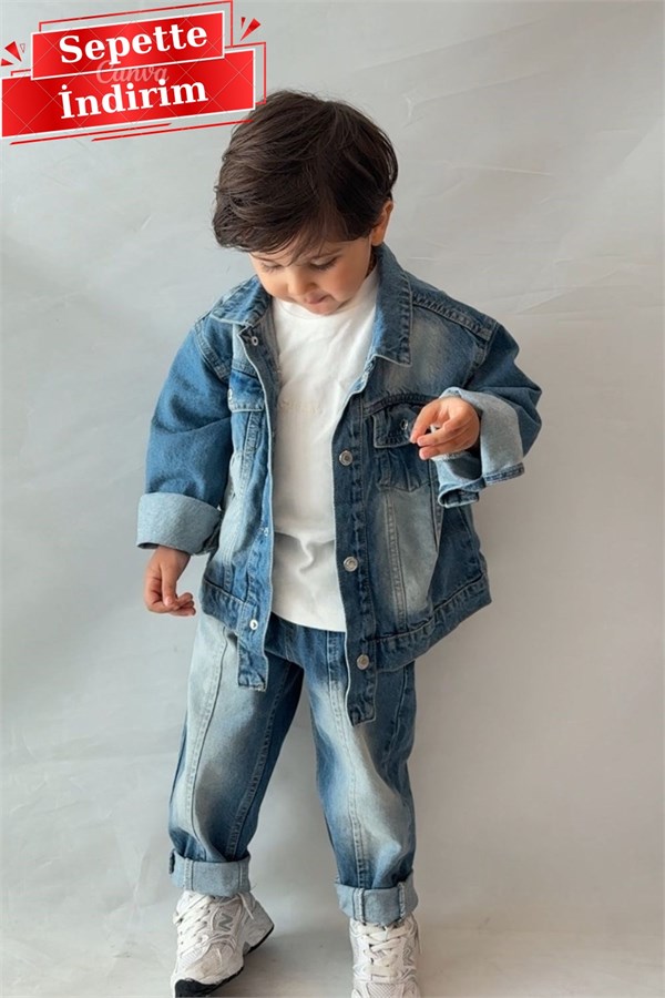 Erkek Çocuk Denim Ful Takım 