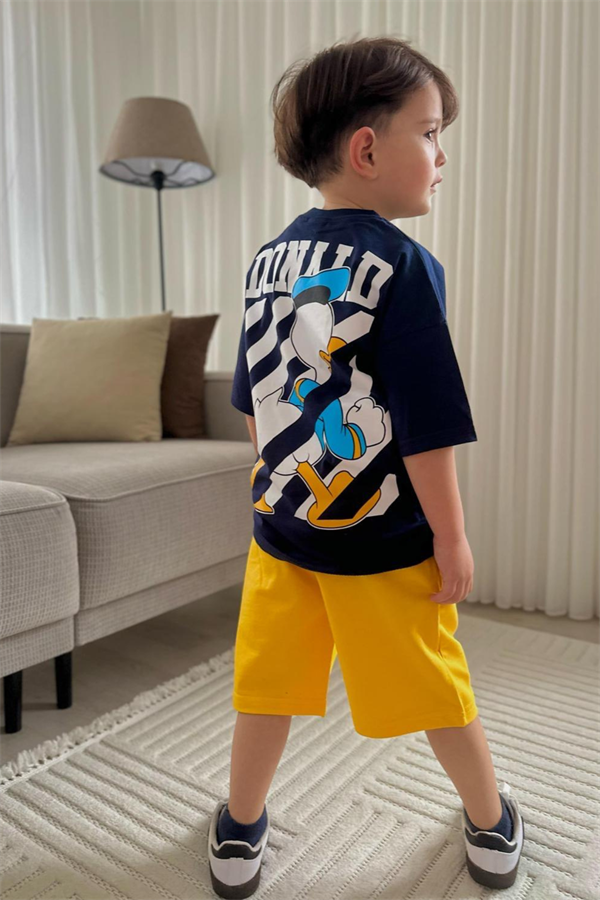 Erkek Çocuk Donald Laci Sarı Şortlu Takım 