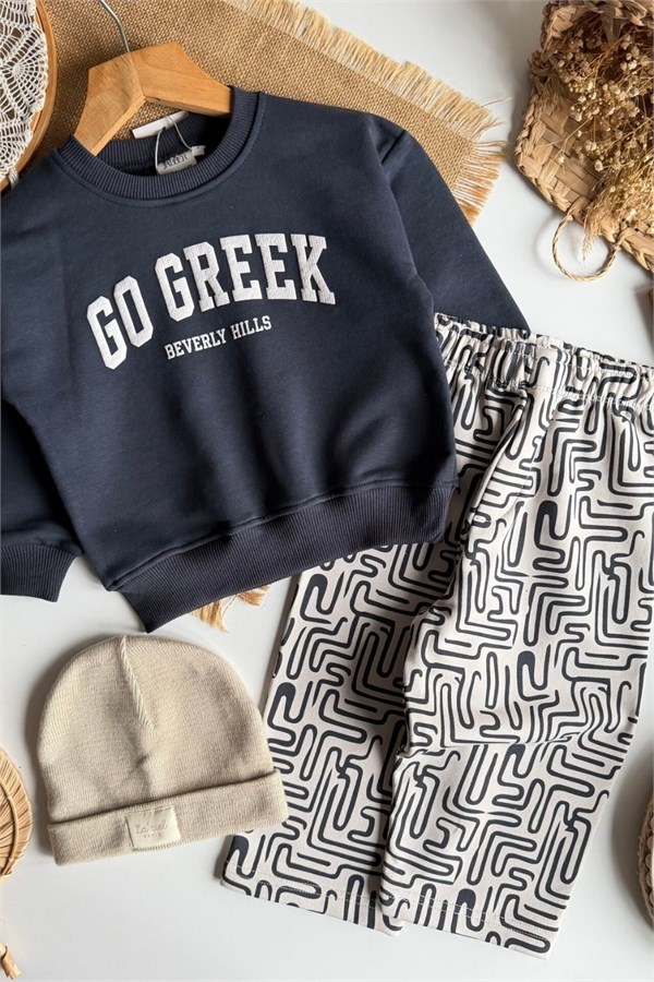 Erkek Çocuk Greek Baskı Takım