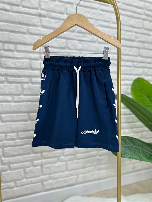 Erkek Çocuk Laci Kırmızı Adids Şortlu Takım