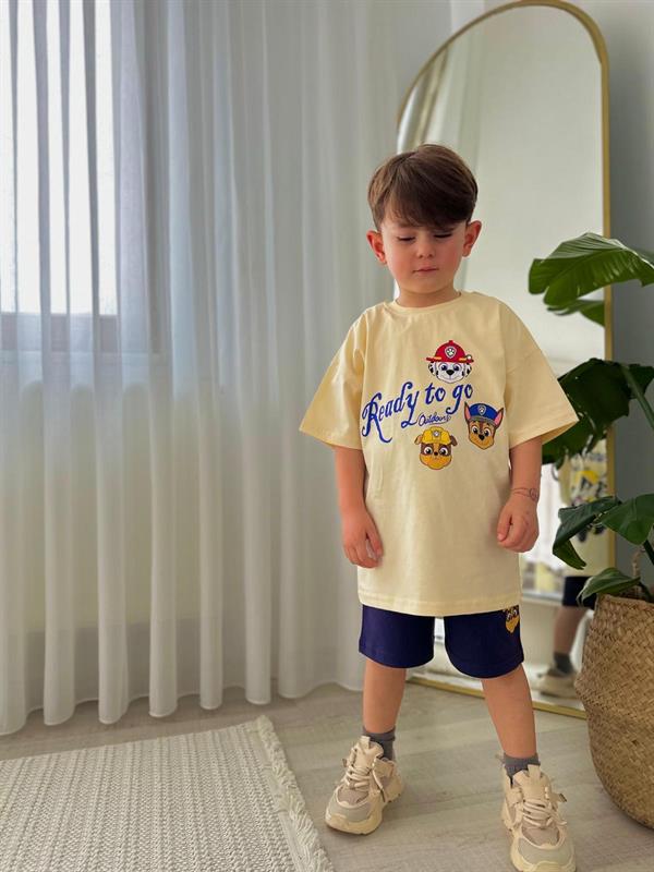 Erkek Çocuk Laci Şortlu Pawpatrol Takım 