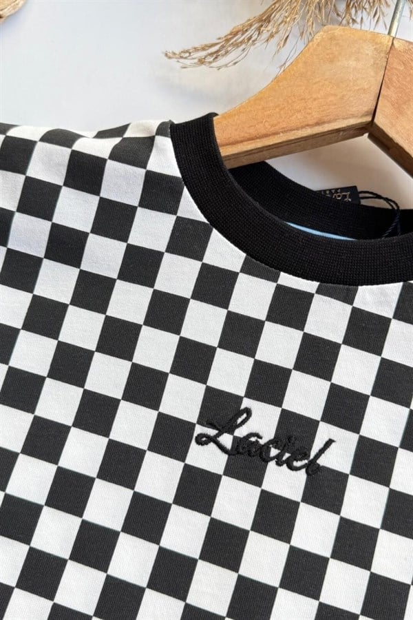 Erkek Çocuk Laciel Damalı Tshirt
