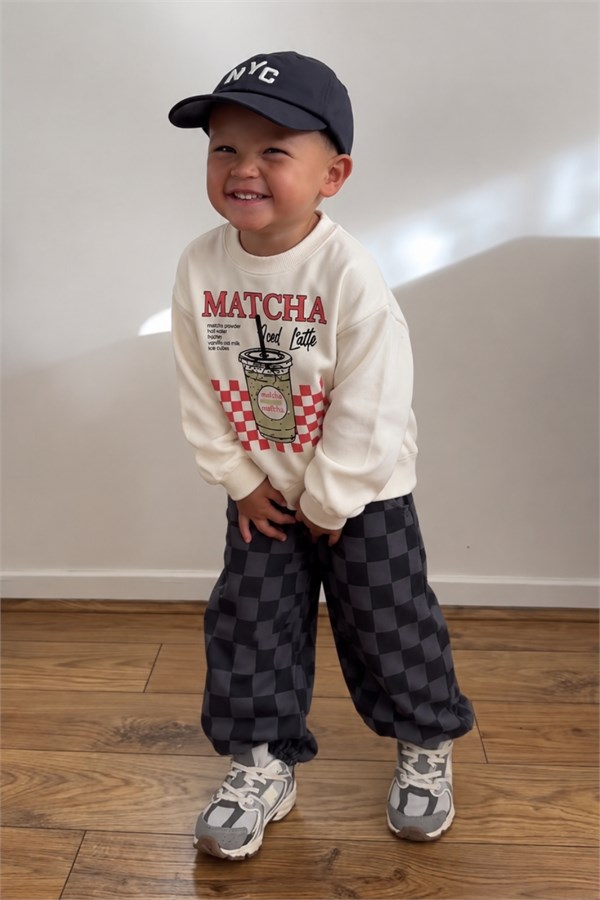 Erkek Çocuk Matcha Antrasit Gabardin Pantolon Takım