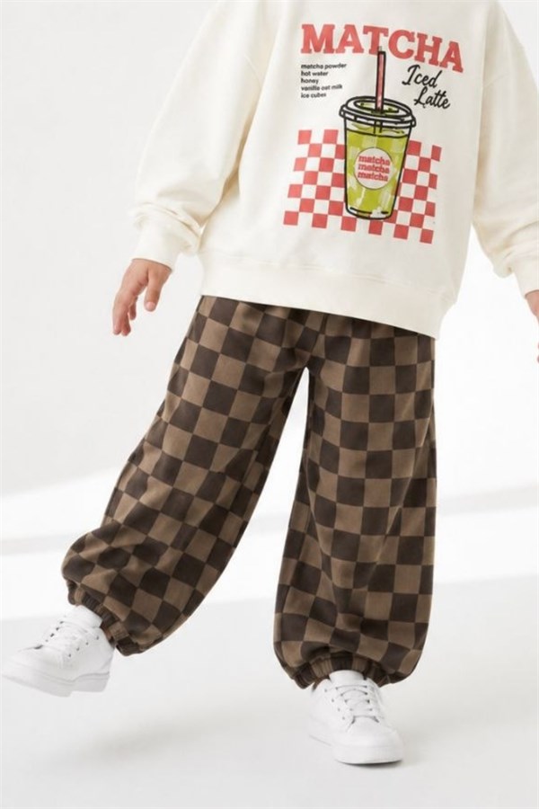 Erkek Çocuk Matcha Gabardin Pantolon Takım