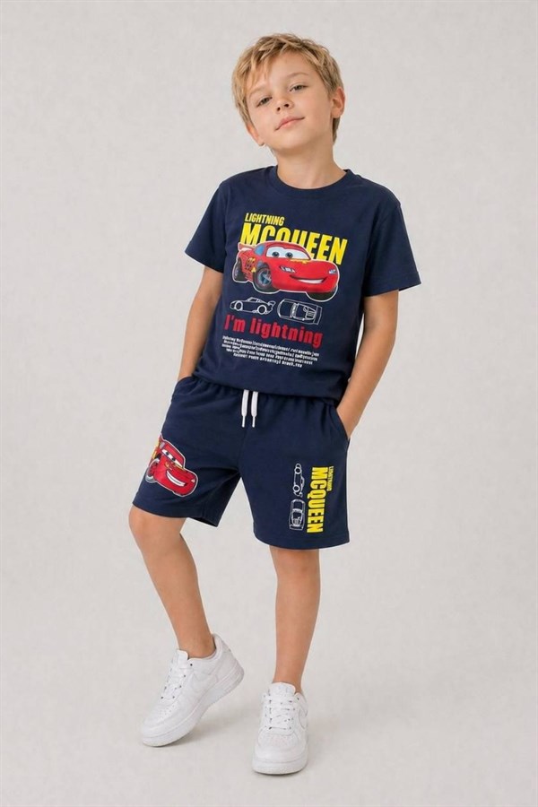 Erkek Çocuk Mcqueen Laci Şortlu Takım