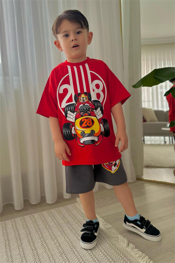 Erkek Çocuk Mickey 28 Şortlu Takım 