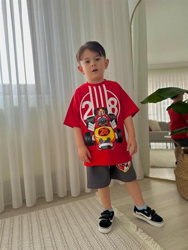 Erkek Çocuk Mickey 28 Şortlu Takım 