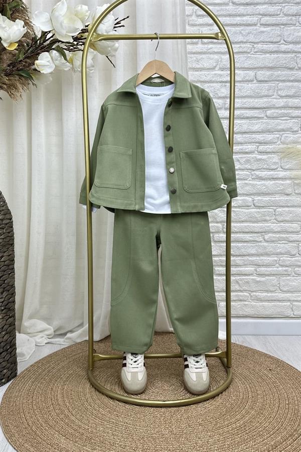 Kız Çocuk Özel Seri Denim Mavi Takım