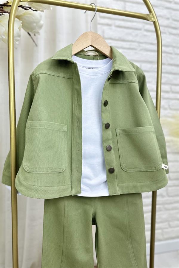 Kız Çocuk Özel Seri Denim Mavi Takım