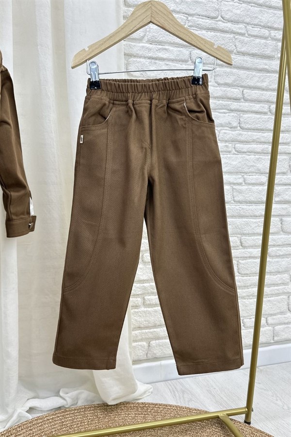 Erkek Çocuk Özel Seri Ceket Kahve Takım