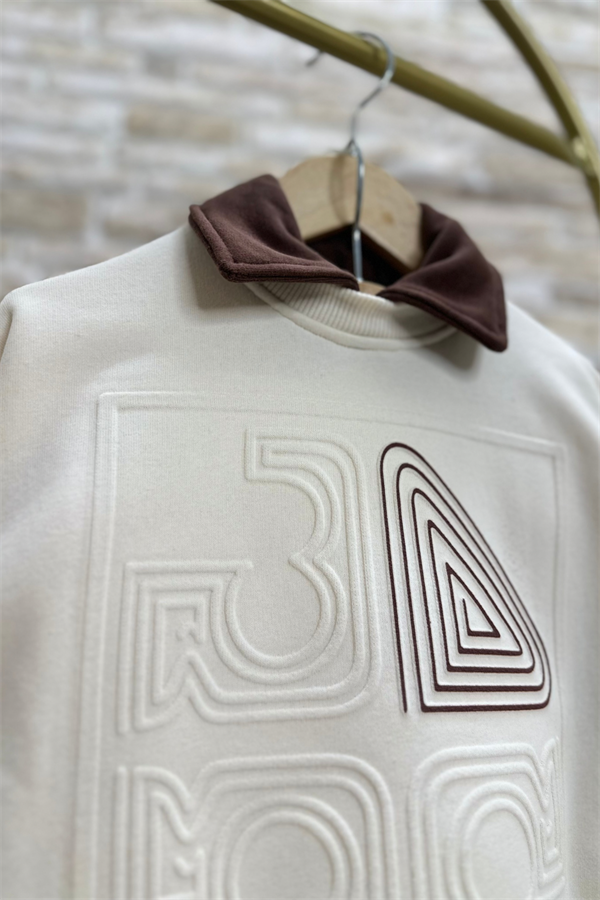 Erkek Çocuk Polo Yaka Kabartma Baskı Takım