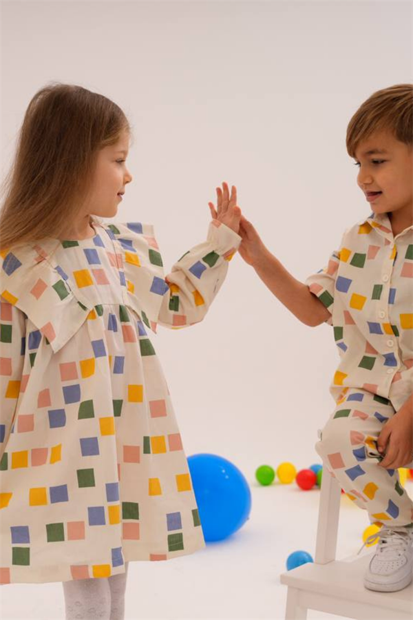 Erkek Çocuk Renkli Gömlek Takım