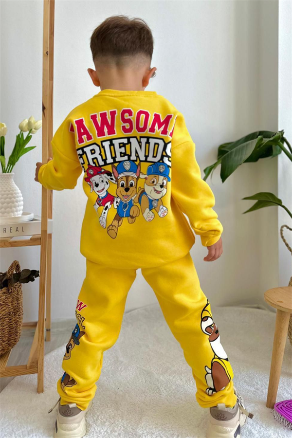Erkek Çocuk Şardonlu Sarı Pawpatrol Takım