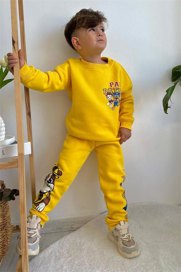 Erkek Çocuk Şardonlu Sarı Pawpatrol Takım
