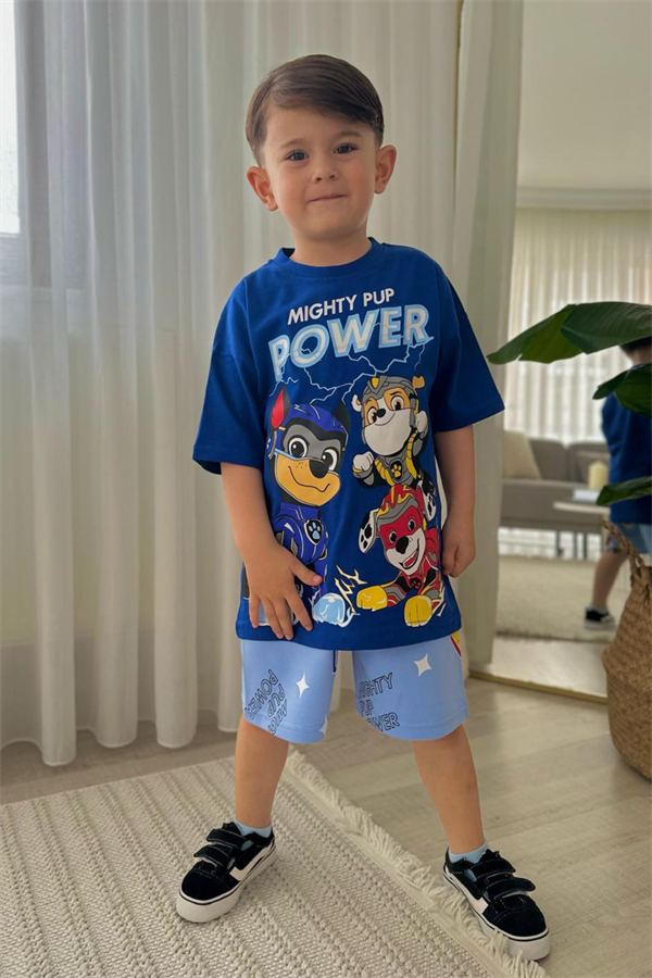 Erkek Çocuk Saxs Pawpatrol Şortlu Takım 