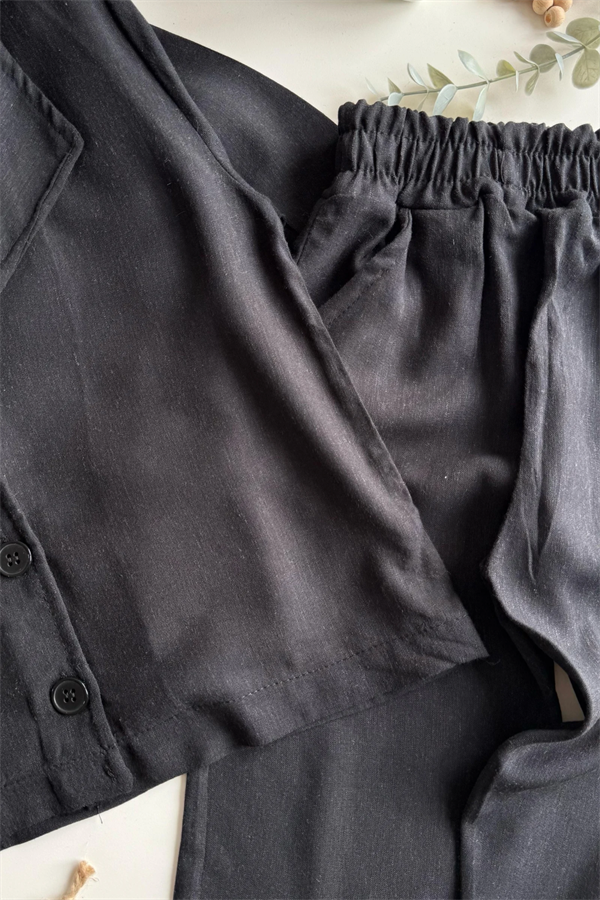 Erkek Çocuk Siyah Ceketli Takım