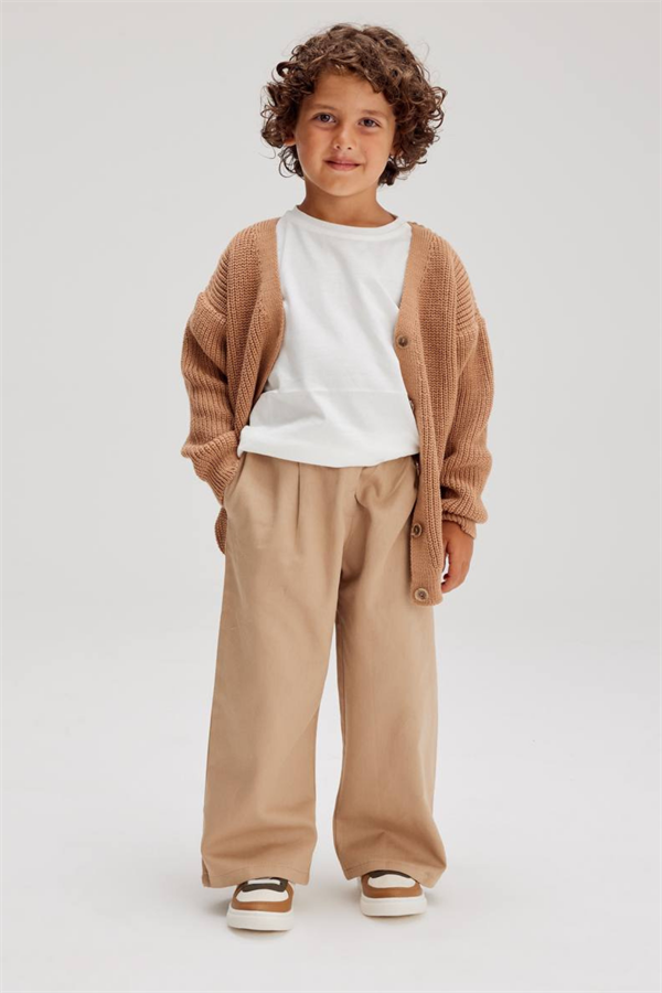 Erkek Çocuk Triko Hırka Pantolon Takım