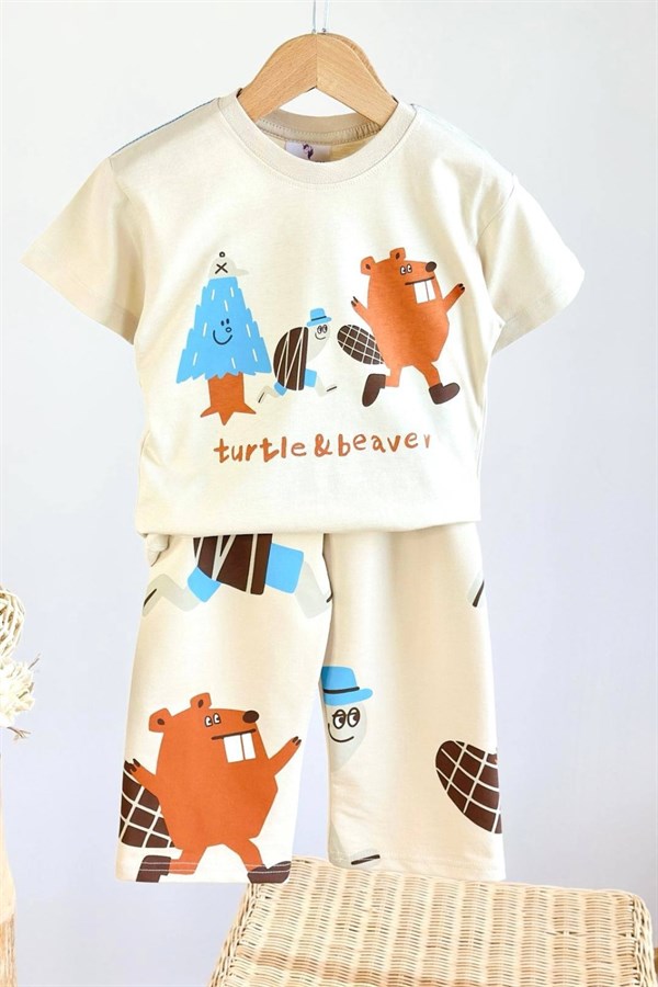 Erkek Çocuk Turtle & Beaver İkili Takım