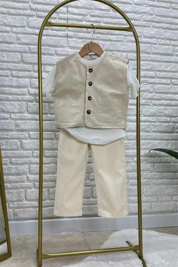 Erkek Çocuk Yelek & Jean Takım