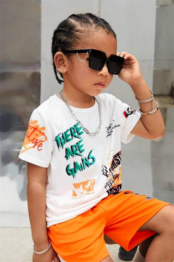 Explore Oranj Tshirt Şort Takım