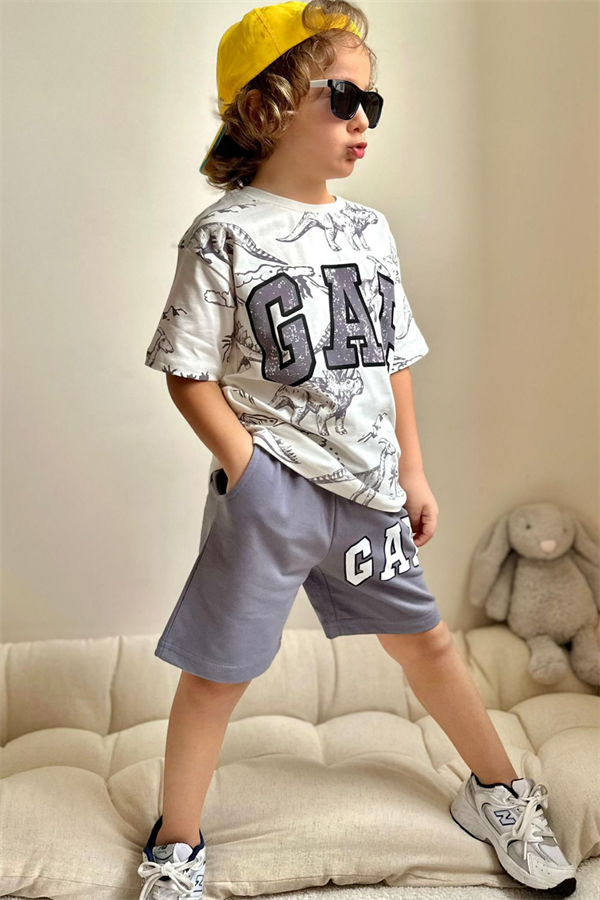 Gap Gri Şortlu Takım