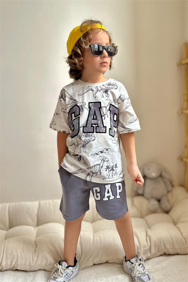 Gap Gri Şortlu Takım