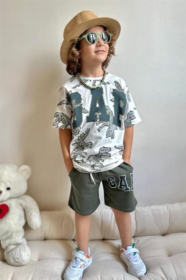 Gap Haki Dinazorlu Şortlu Takım