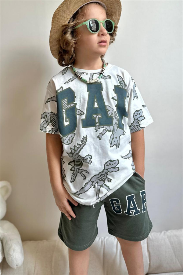Gap Haki Dinazorlu Şortlu Takım