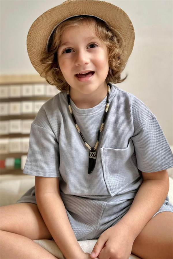 Gri Kargo Cepli Şortlu Takım