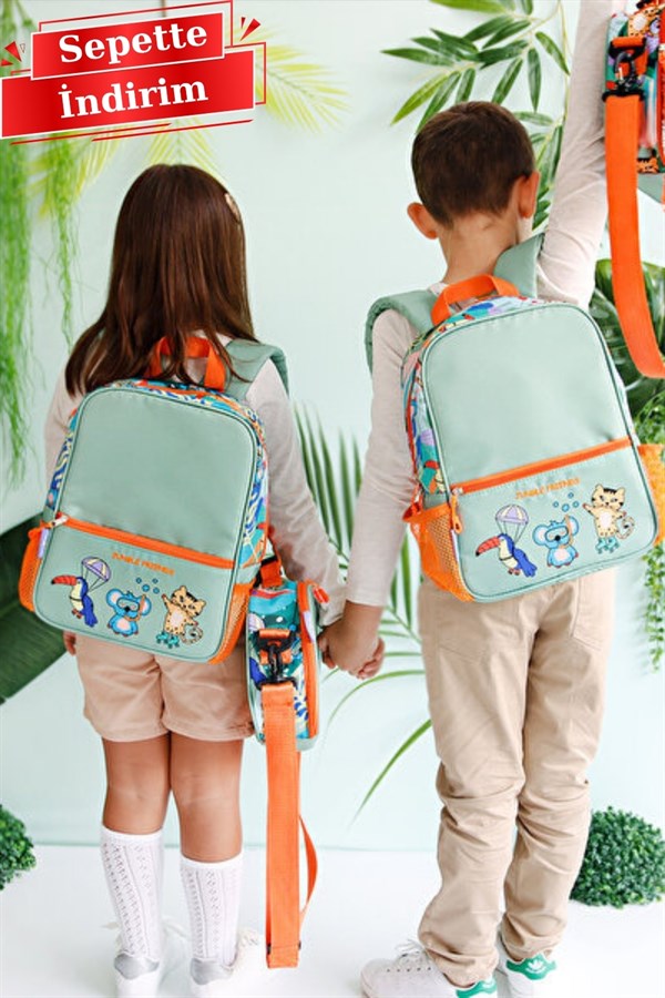 İthal Jungle Friends Çocuk Sırt Çantası