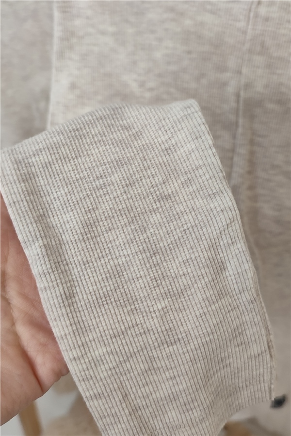 İthal Pamuklu Krem Tayt