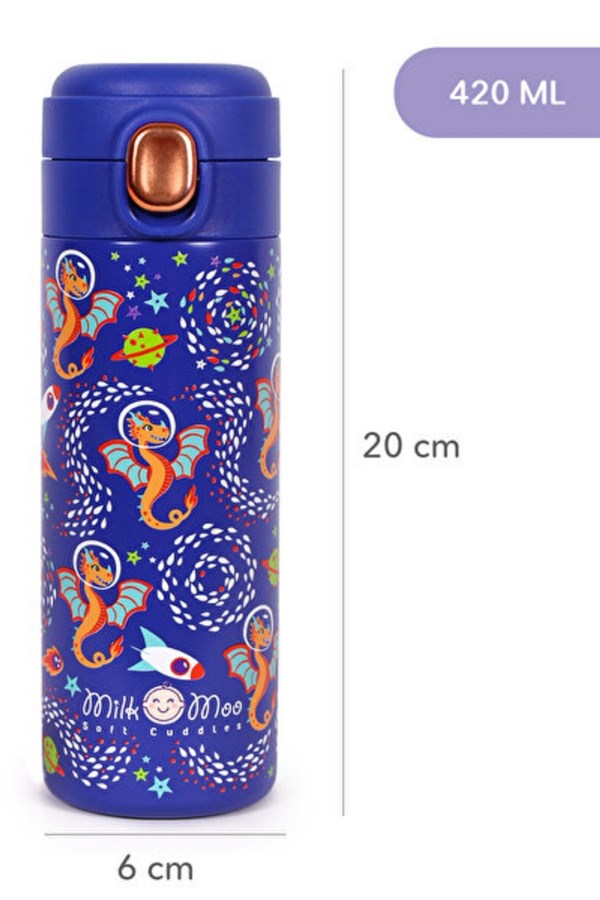 İthal Ponix Çelik Çantalı Su Matarası 420Ml