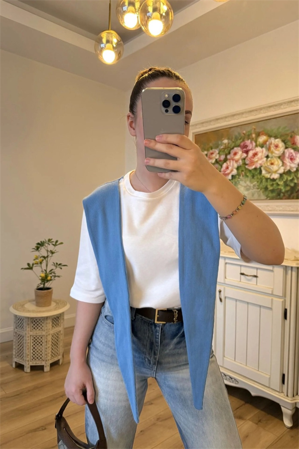 Kadın Sweat Bağlama Detaylı Tişört