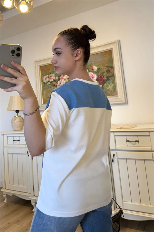 Kadın Sweat Bağlama Detaylı Tişört