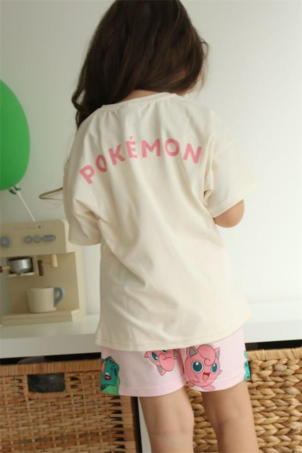 Kirby Pembe Şortlu Takım